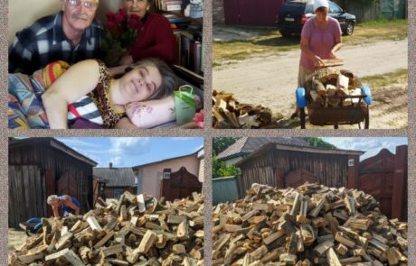 Brennholz bei Familie mit bettlägeriger Tochter